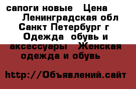 сапоги новые › Цена ­ 1 500 - Ленинградская обл., Санкт-Петербург г. Одежда, обувь и аксессуары » Женская одежда и обувь   